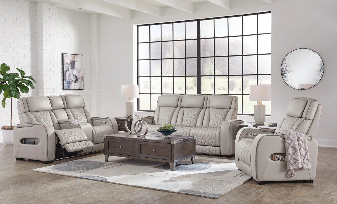 Boyington Power Reclining Sofa, Loveseat and Recliner