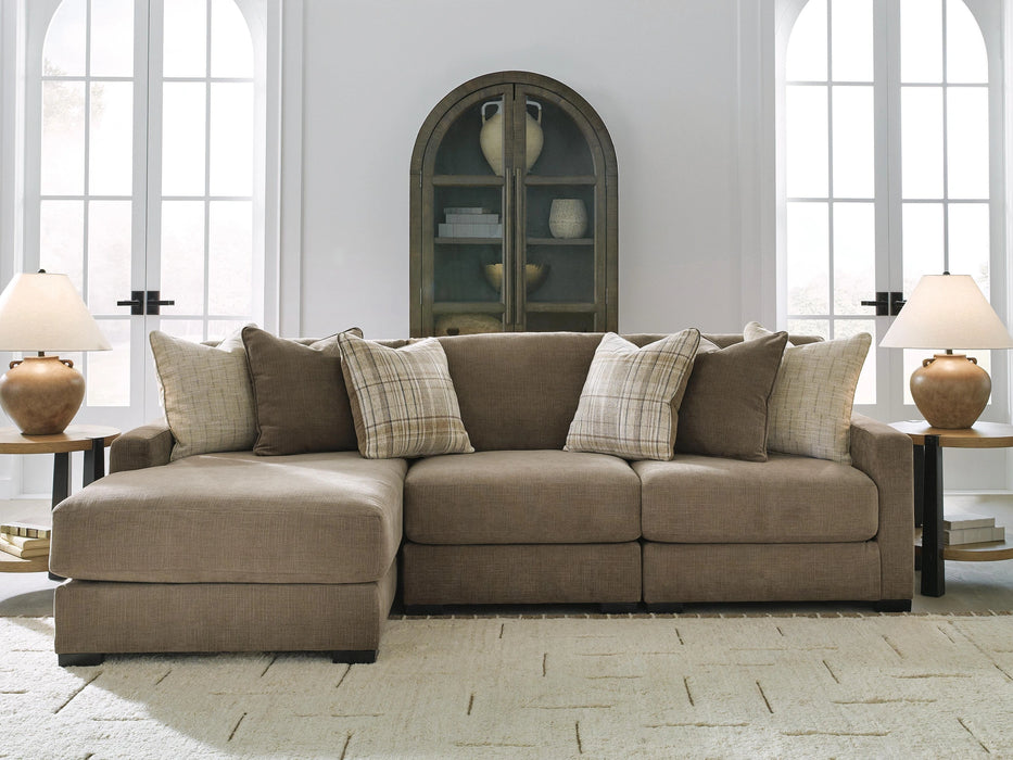 Camellia-Court Sectional with Chaise Labor Day Sale