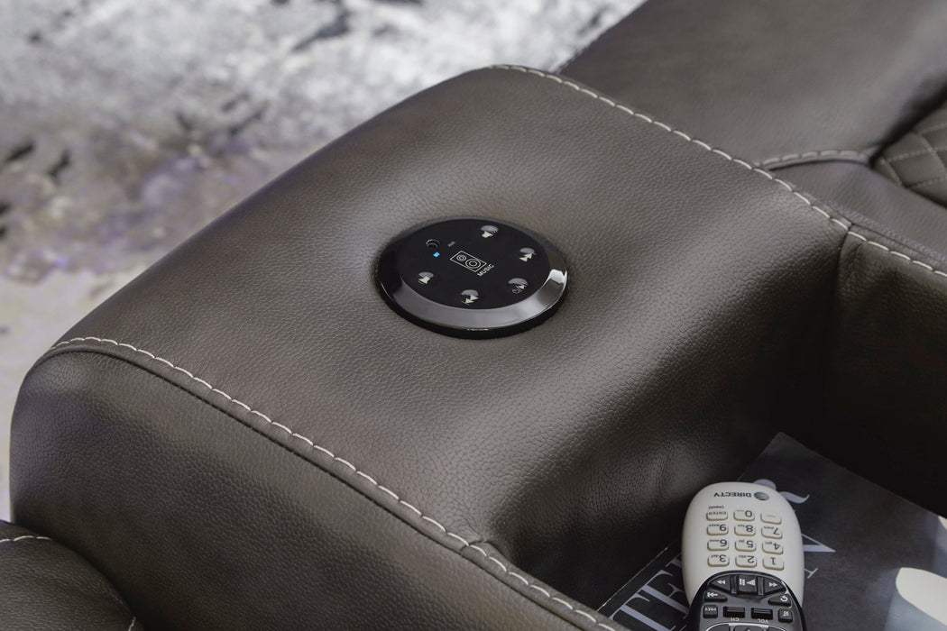 Fyne-Dyme Power Reclining Loveseat with Console