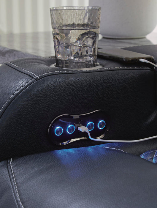 Fyne-Dyme Power Reclining Loveseat with Console