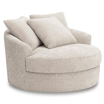 Cuddle Plush Oversized Swivel Accent Chair