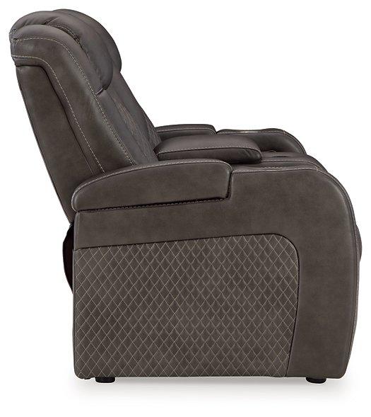 Fyne-Dyme Power Reclining Loveseat with Console Black Friday Special