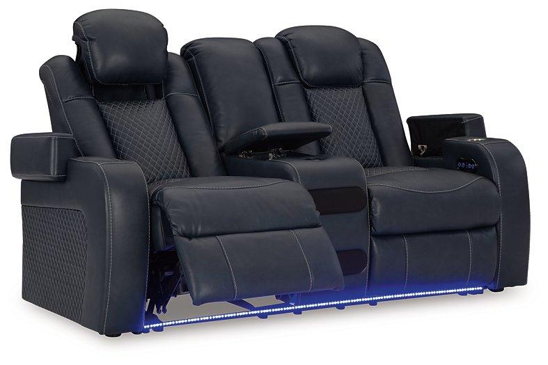 Fyne-Dyme Power Reclining Loveseat with Console Black Friday Special