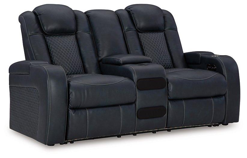 Fyne-Dyme Power Reclining Loveseat with Console Black Friday Special