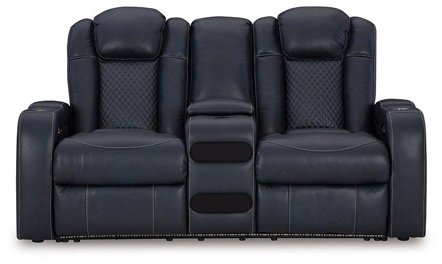 Fyne-Dyme Power Reclining Loveseat with Console Black Friday Special