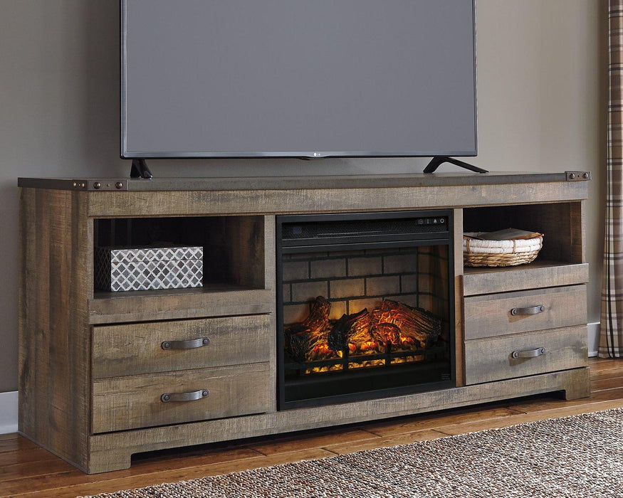 Trinell 63" TV Stand with Electric Fireplace