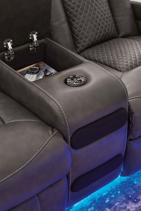 Fyne-Dyme Power Reclining Loveseat with Console Black Friday Special