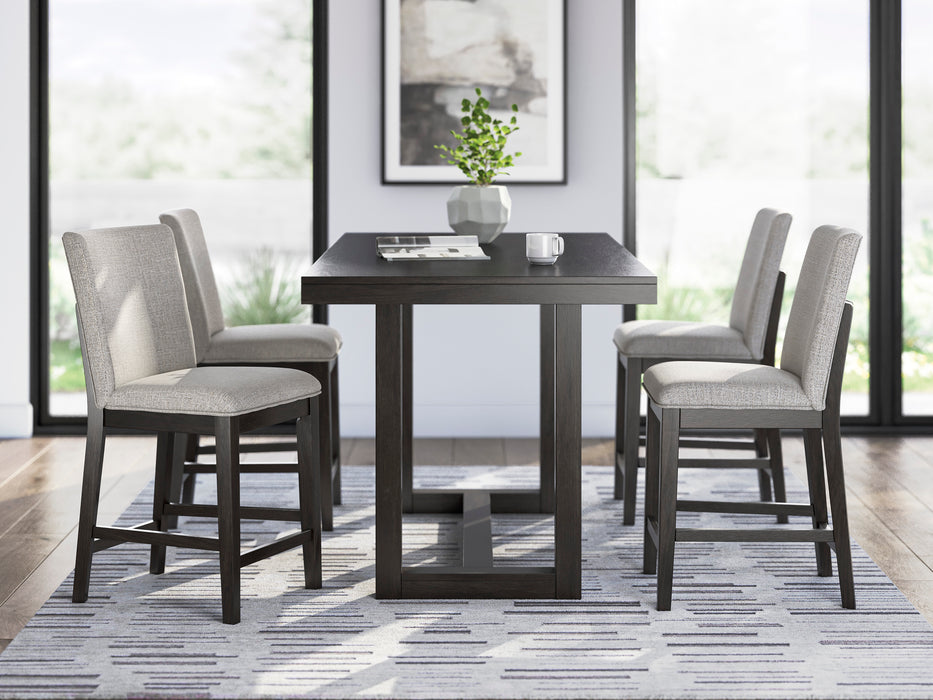 Neymorton Counter Height Dining Table and 4 Stools Black Friday Special