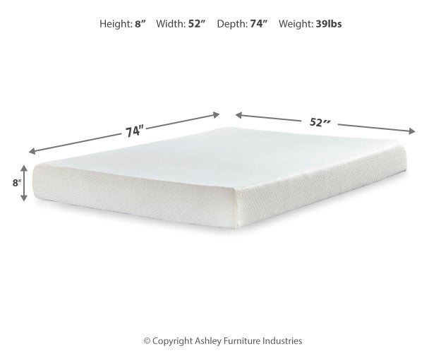 Chime 8 Inch Memory Foam Mattress in a Box
