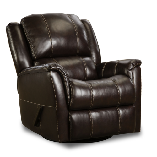 Mercury Swivel Glider Recliner Leather by HomeStretch