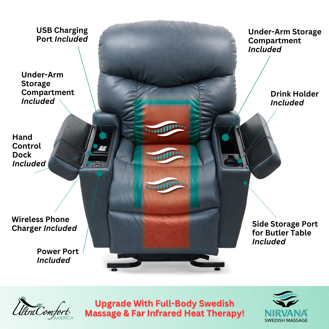 Maya Medium Power Lift Recliner by Ultra Comfort