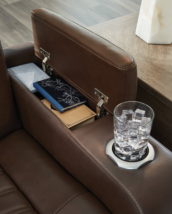 High Impact Power Reclining Loveseat with Console