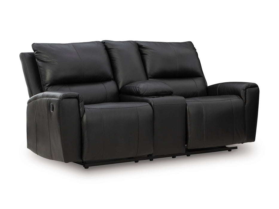 Glossmore Reclining Loveseat with Console 4th of July event