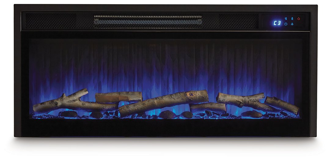 Cayboni 71" TV Stand with Electric Fireplace Black Friday Special