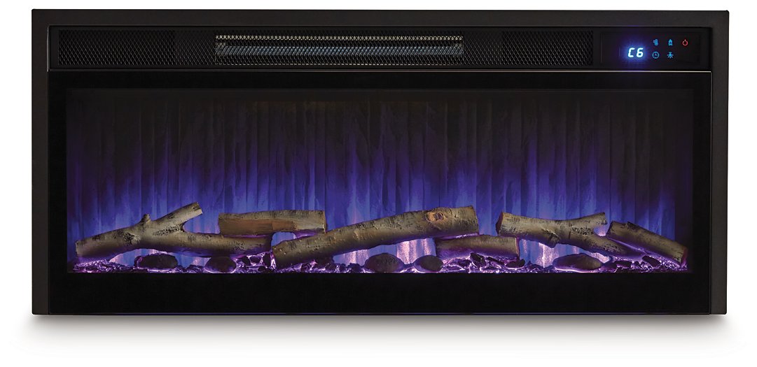 Cayboni 71" TV Stand with Electric Fireplace Black Friday Special