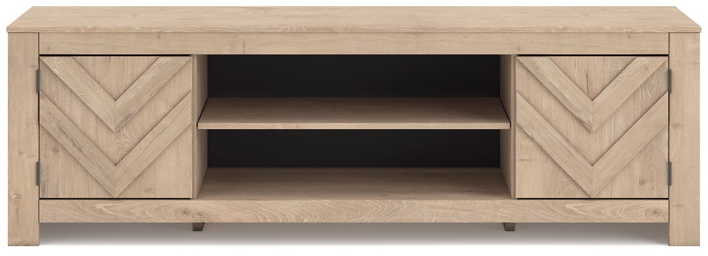 Cayboni 71" TV Stand with Electric Fireplace Black Friday Special