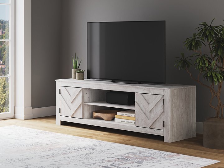 Cayboni 71" TV Stand with Electric Fireplace Black Friday Special