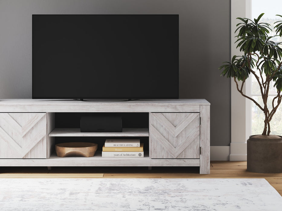 Cayboni 71" TV Stand with Electric Fireplace Black Friday Special