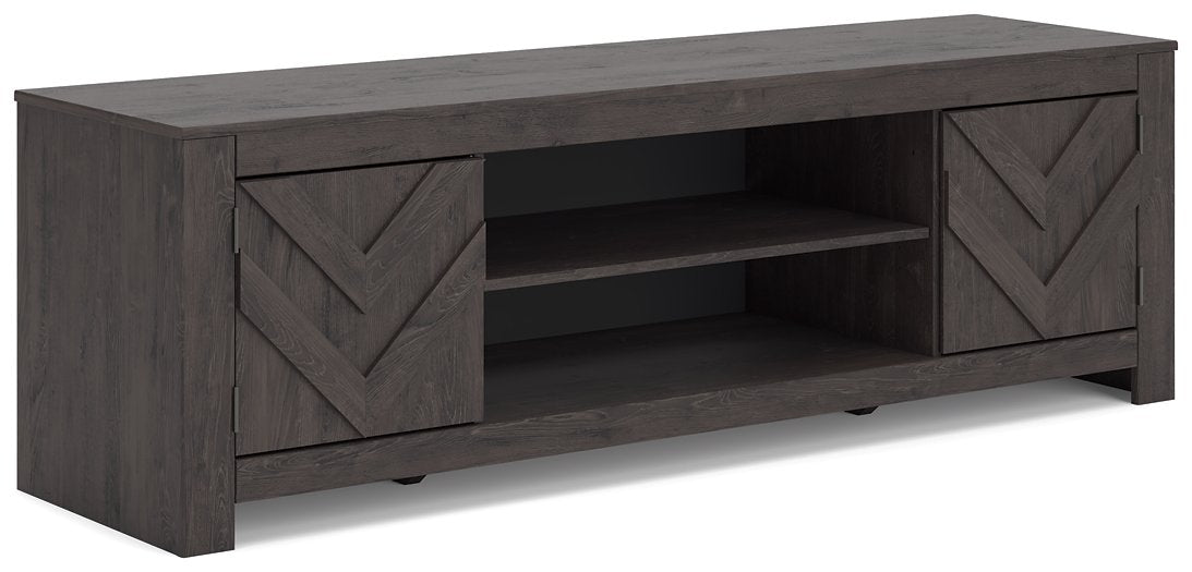 Cayboni 71" TV Stand with Electric Fireplace Black Friday Special