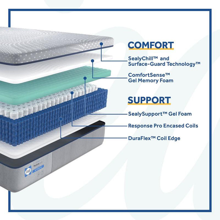 Lacey Posturepedic Soft Hybrid Mattress by Sealy