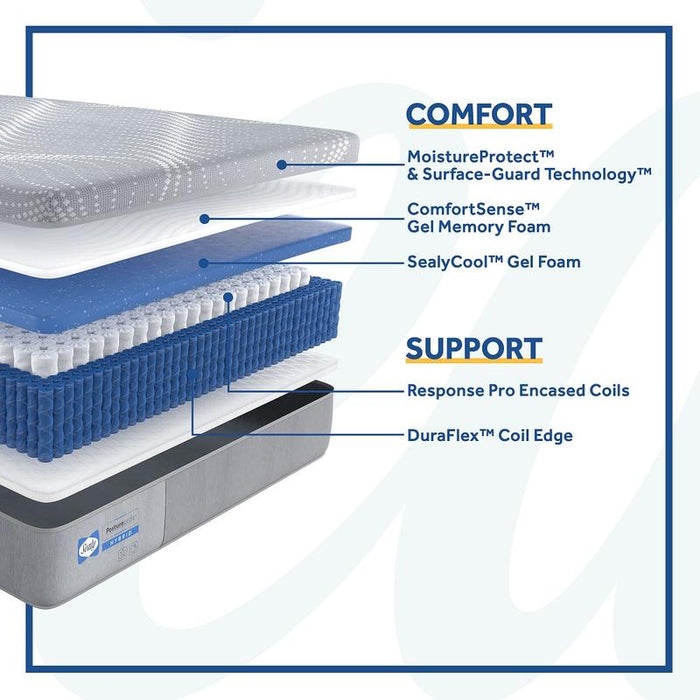 Paterson Posturepedic Medium Hybrid Mattress by Sealy